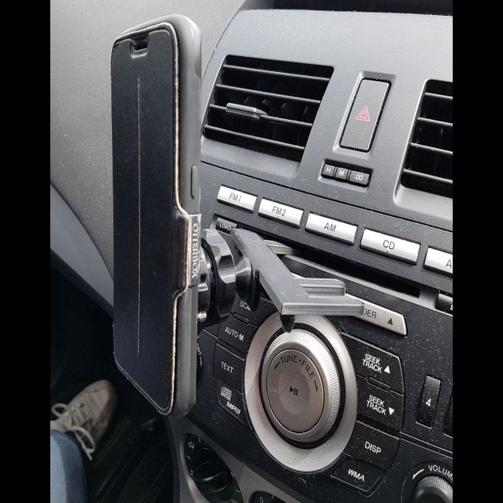 Support téléphonique magnétique pour lecteur CD de voiture