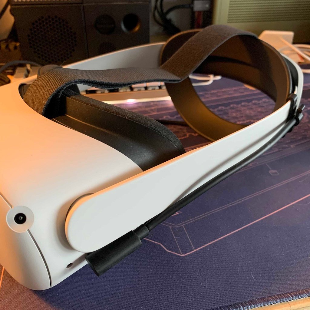 Support de câble Oculus Quest 2 Link pour Elite Headstrap