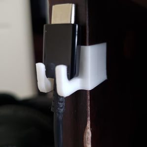 Support de câble de bureau pour chargeur Samsung USB-C - Conception à clip pour pieds de table de 15,2 mm
