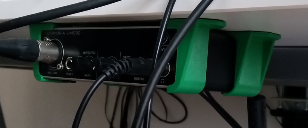 Support de montage audio USB pour sous le bureau (Behringer UMC)