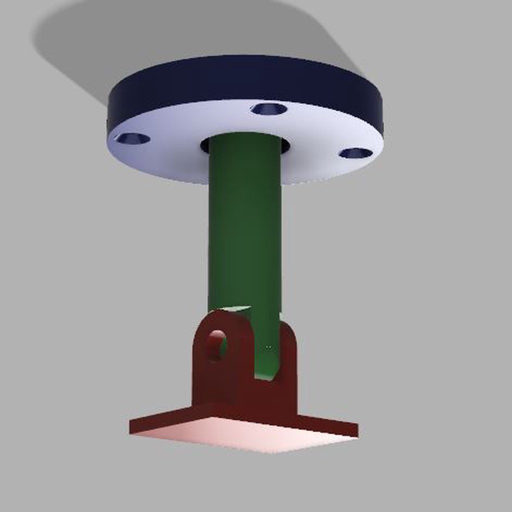 Support de plafond pour haut-parleur réglable