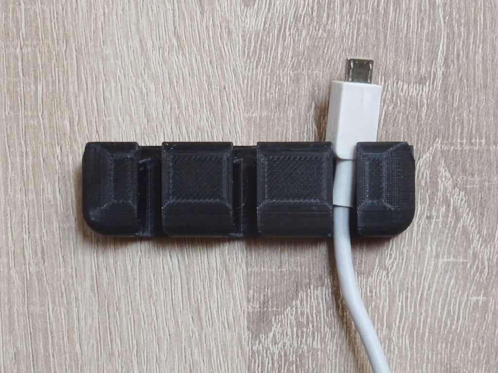 3 × support de câble USB à fixer à l'aide d'un ruban adhésif double face