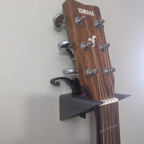 Support mural pour guitare avec porte-accessoires