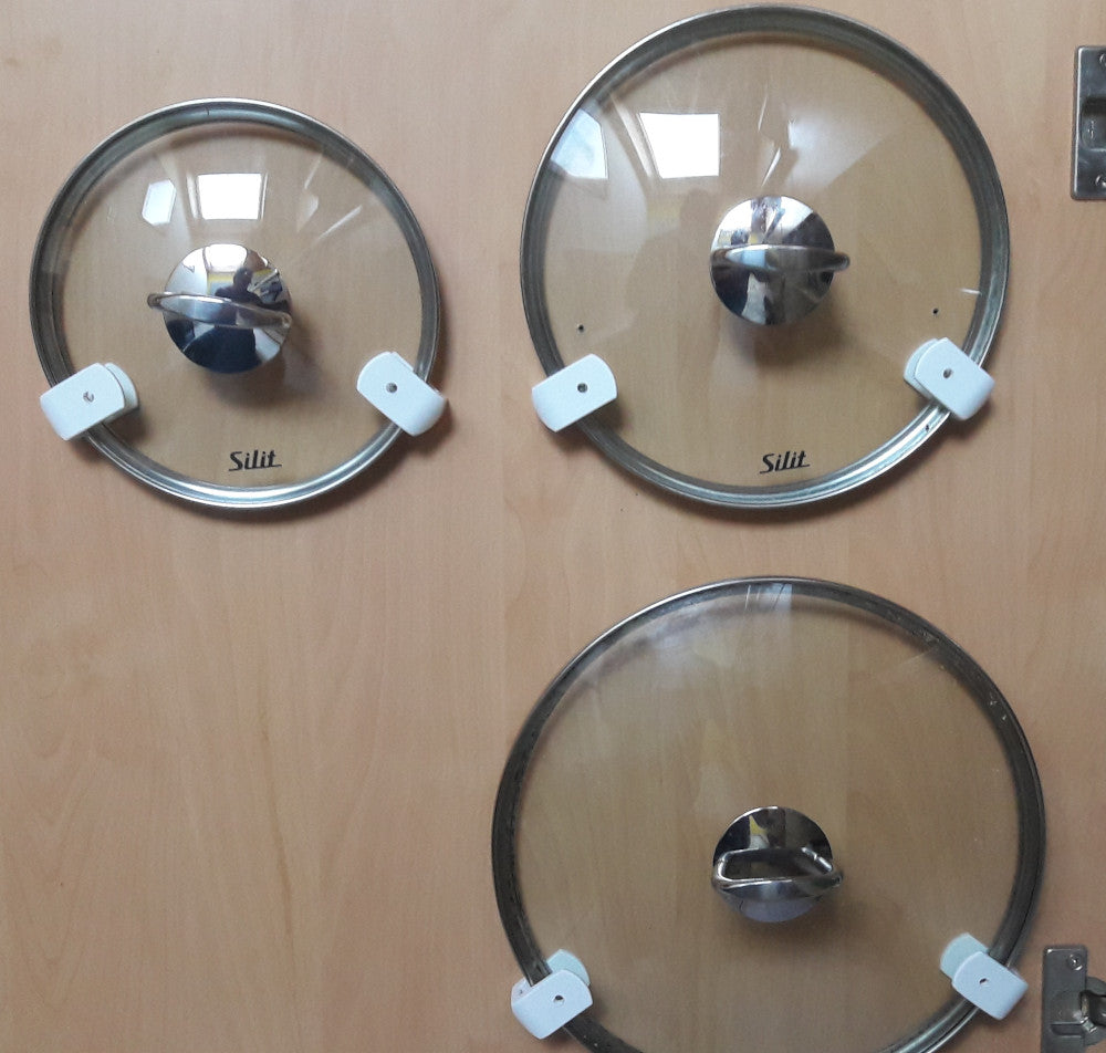 Support de couvercle pratique pour couvercles de casseroles dans l'armoire de cuisine