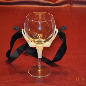 Porte-verre à vin portable avec cordon