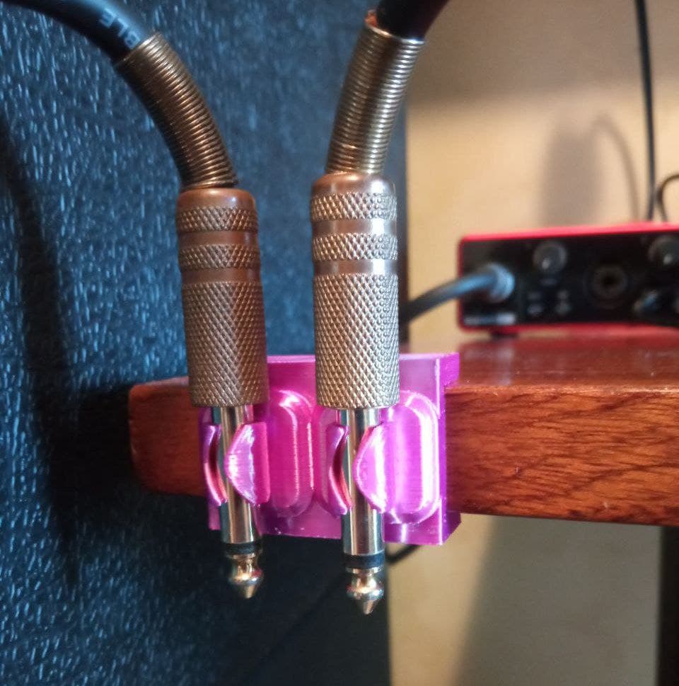 Porte-câble en PLA Silk violet