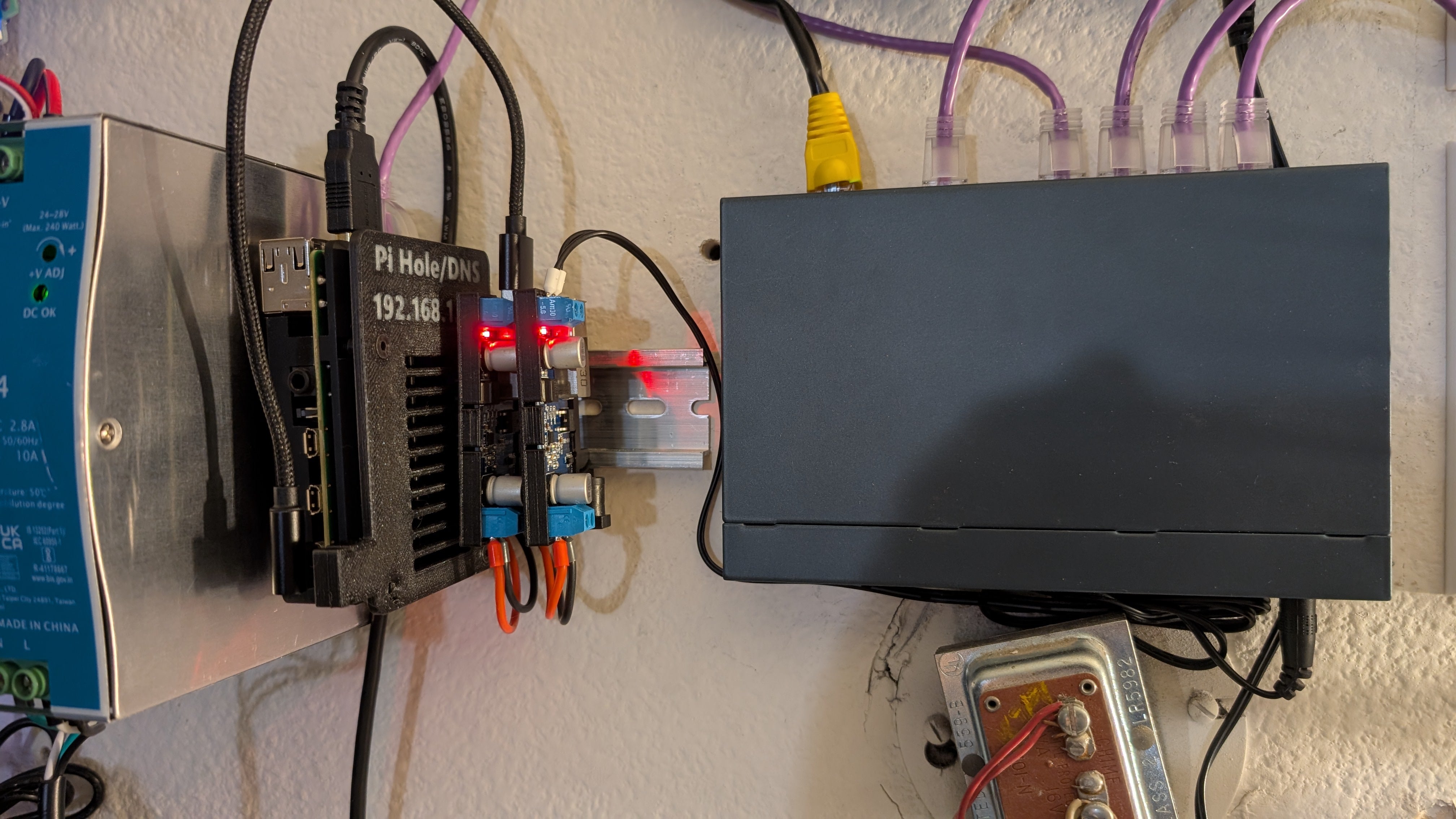 Support de rail DIN pour convertisseur Buck USB 5V