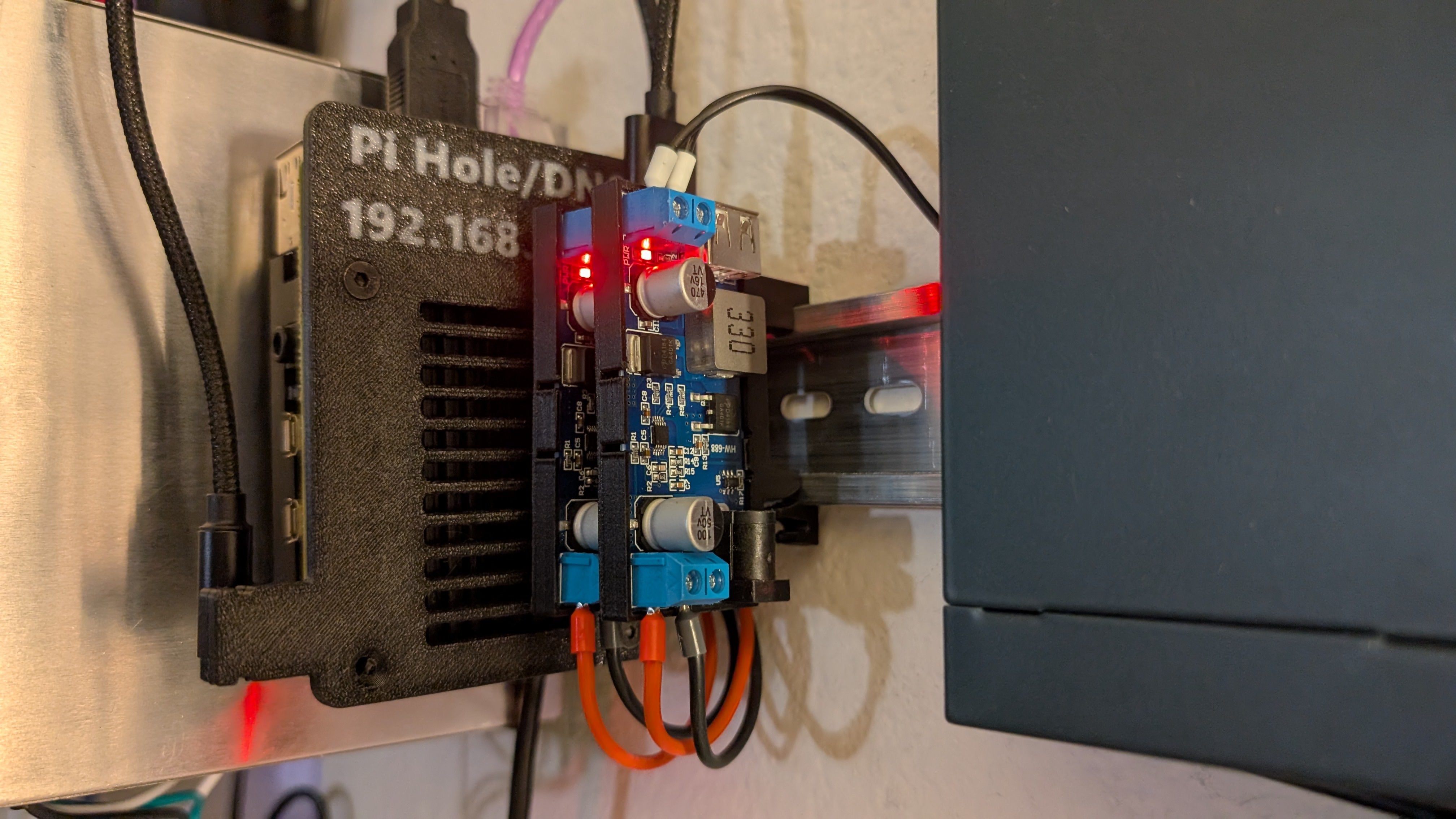 Support de rail DIN pour convertisseur Buck USB 5V
