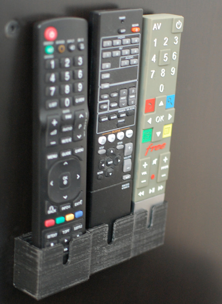 Support de télécommande pour Freebox Revolution, LG 42LD420 et Yamaha RX-V367