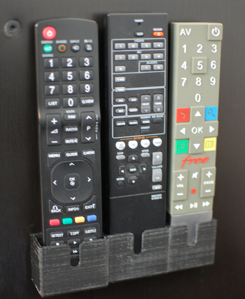 Support de télécommande pour Freebox Revolution, LG 42LD420 et Yamaha RX-V367
