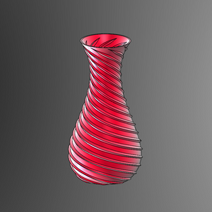 Vase Octospirale