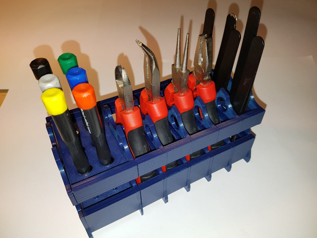 Porte-outils modulaire pour bureau (pinces, pinces, tournevis) V 2.0