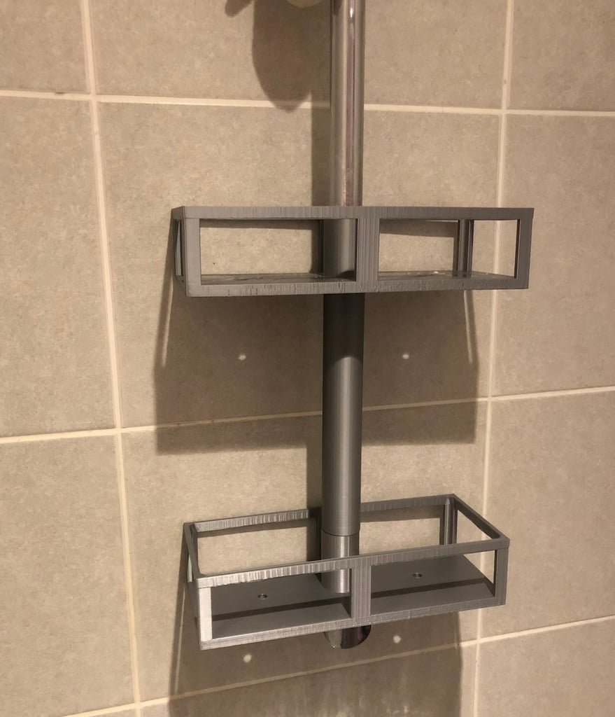 Receveur de douche sans vis pour tuyau de 2,5 cm compatible avec porte-savon