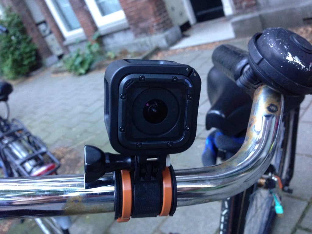 Support vélo GoPro avec sangles zippées