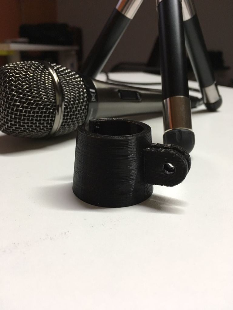 Support de microphone avec fixation GoPro