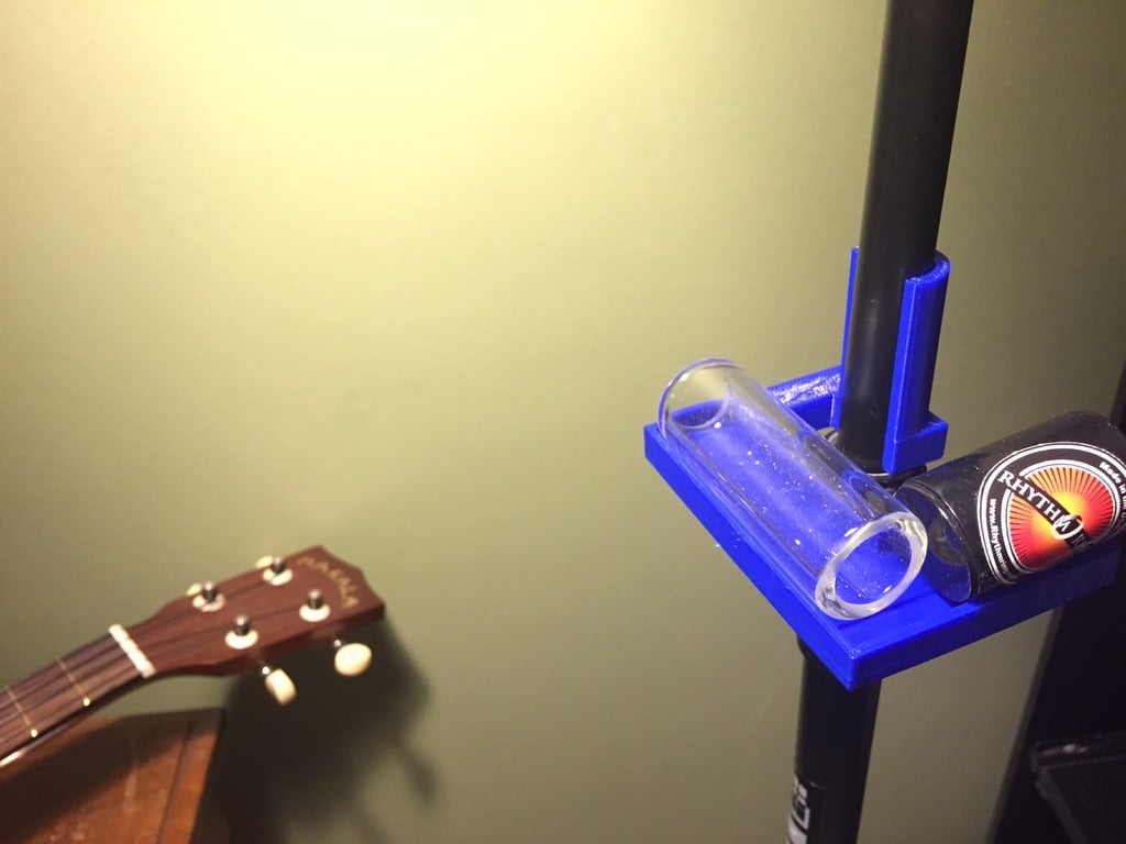 Mic Stand Pick/Accessory Holder pour Dobro, Banjo, Guitare et Microphone