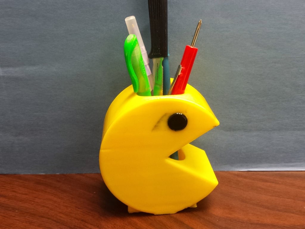 Porte-brosse à dents ou crayon Pacman en 2 couleurs
