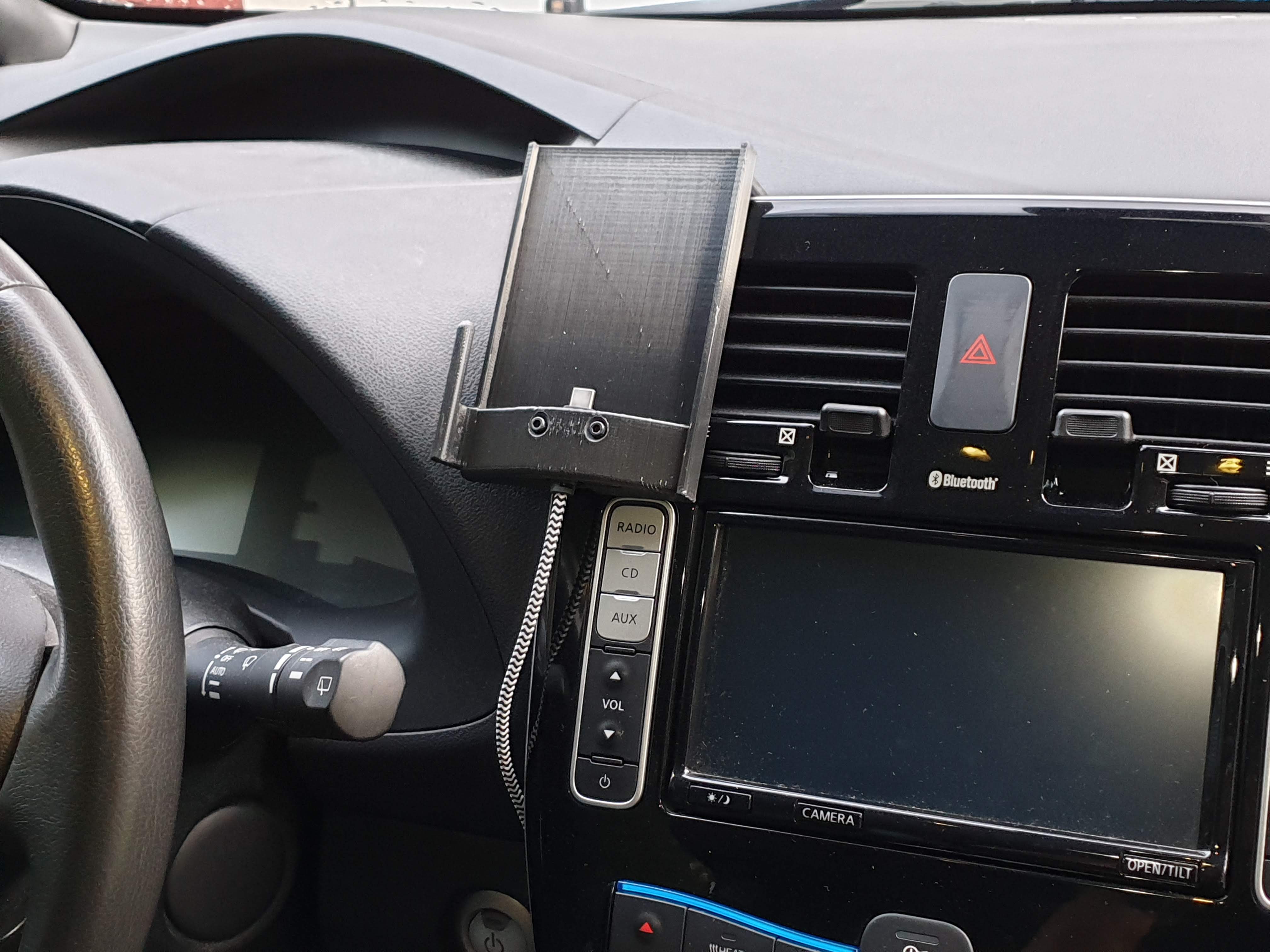 Support de téléphone avec USB-C pour Nissan Leaf