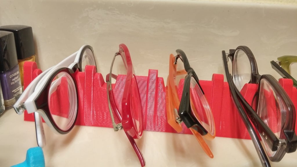 Meuble à lunettes pour table de salle de bain avec 3, 4 ou 5 compartiments