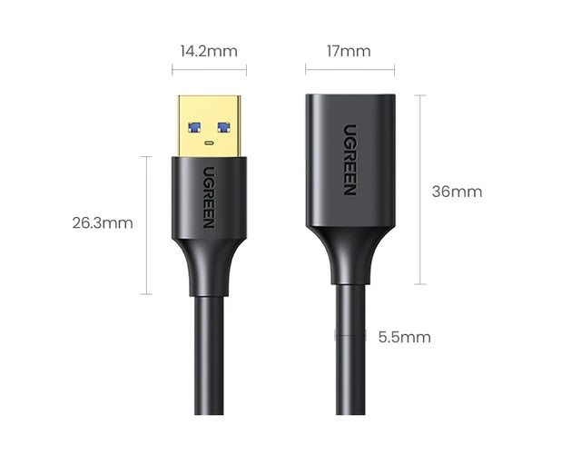 Support/Organisateur pour câbles d&#39;extension Ugreen USB 3.0