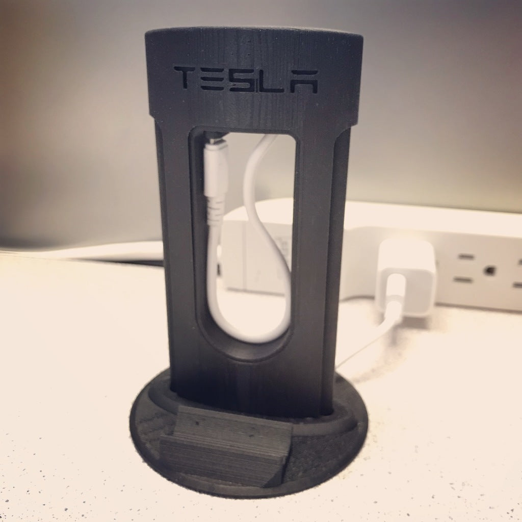 Chargeur de téléphone Tesla pour œillet de bureau