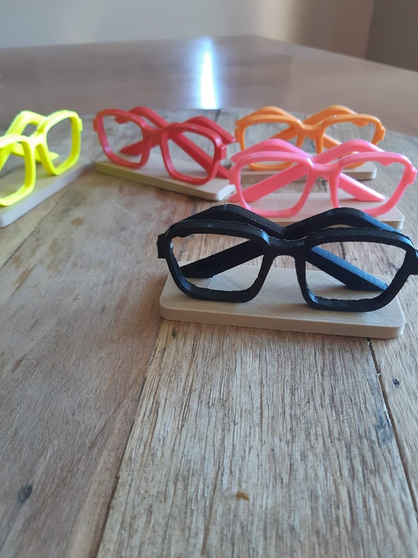 Porte-cartes de visite simple - en forme de lunettes