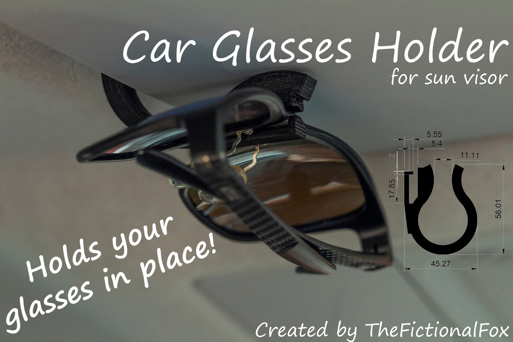 Porte-lunettes de soleil pour voiture (encoche conservée)