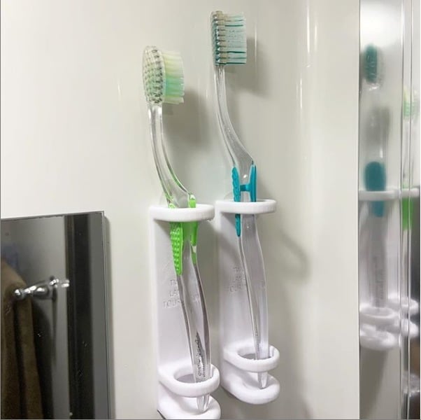 Porte-brosse à dents à installation simple