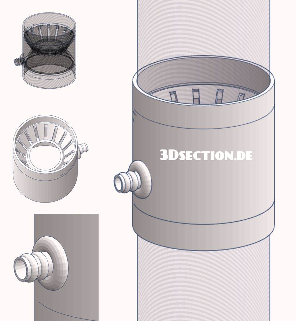 Collecteur de pluie de tuyau de 98 mm avec fonction d&#39;arrêt automatique pour tuyau d&#39;arrosage de 1/2 pouce