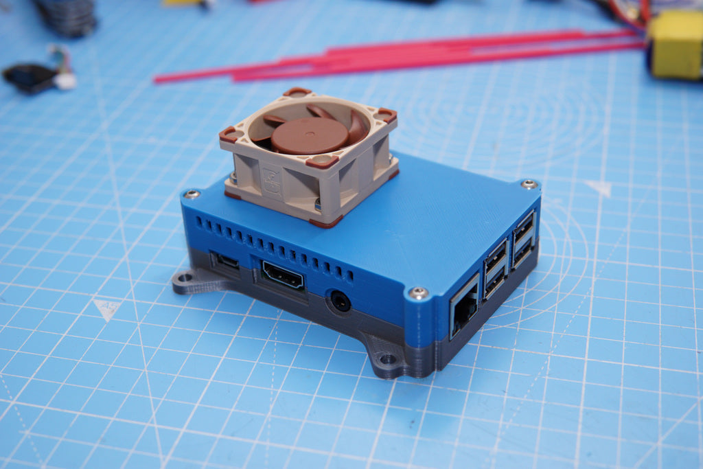 Boîtier Raspberry Pi 3B avec ventilateur 40mm pour dissipateur Kintaro