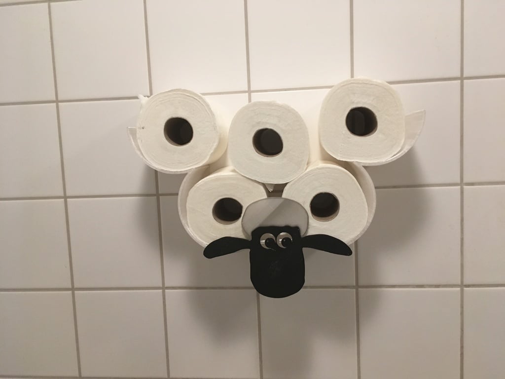 Porte-papier toilette avec mouton (Shaun)