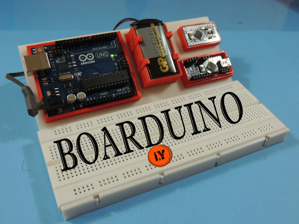 BOARDUINO - Support de maquette tout-en-un pour Arduino UNO, NANO et MINI