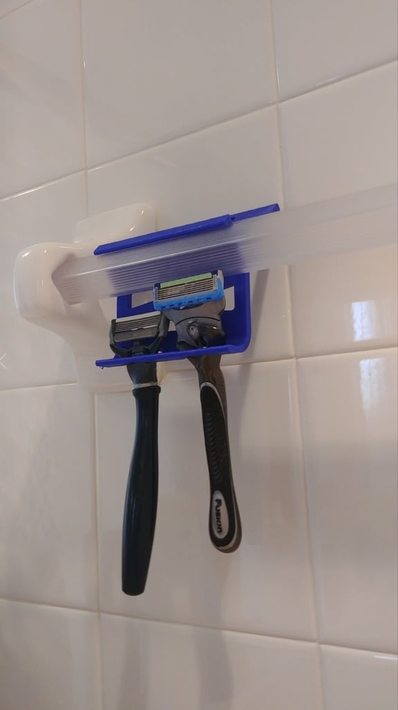 Support de douche porte-serviettes pour rasoir et support de téléphone