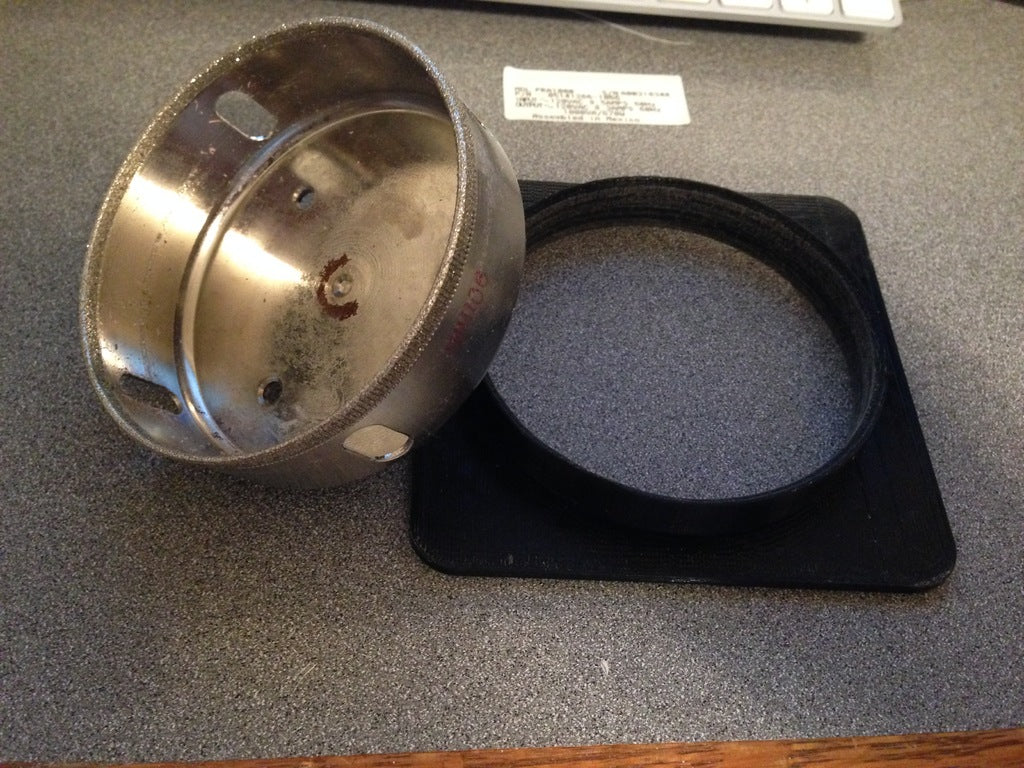 Guide de scie cloche de 90 mm pour carreaux de céramique