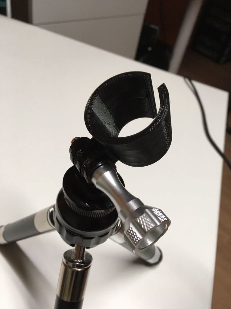 Support de microphone avec fixation GoPro
