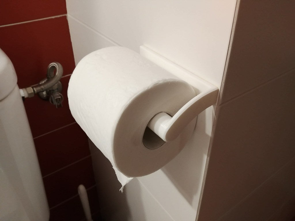 Porte-papier toilette avec renfort pour salle de bain