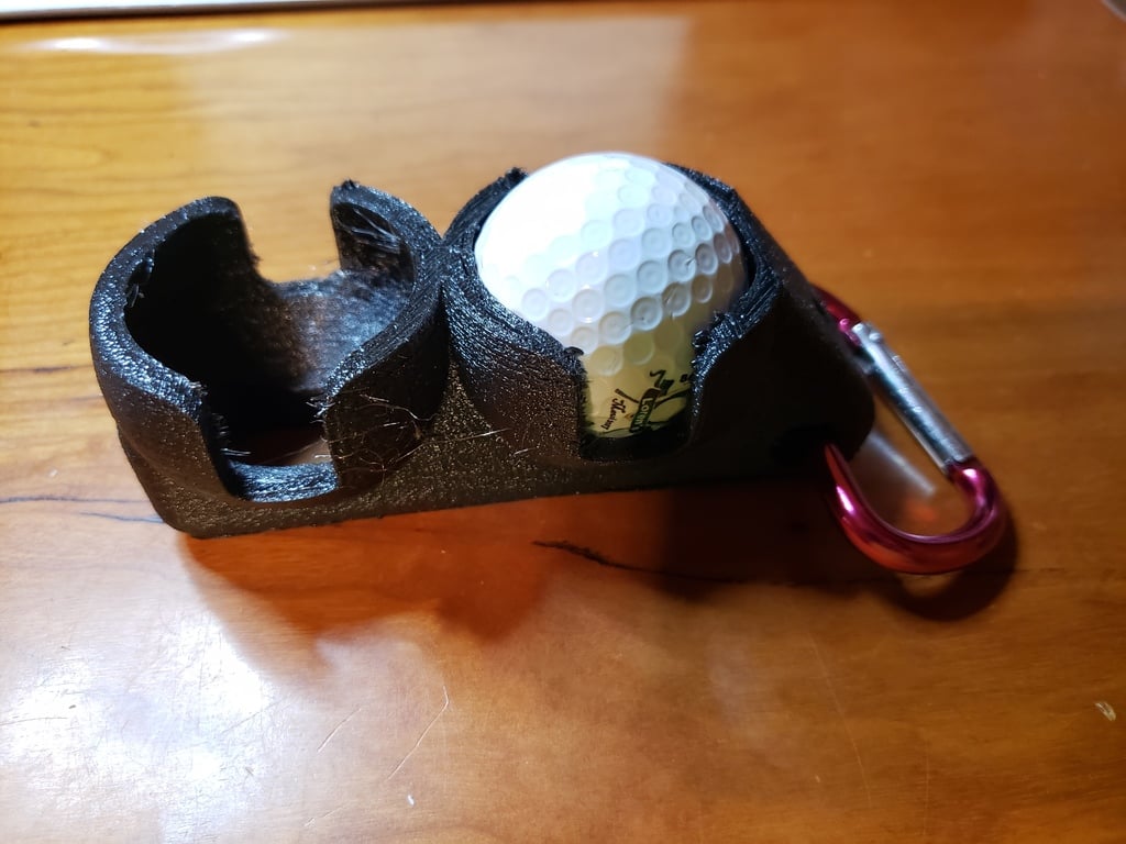 Porte-balle de golf avec porte-tees pour fixation à la ceinture