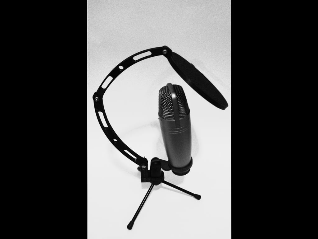 Filtre anti-pop/pince de microphone coupe-vent avec supports Gopro, adapté au microphone à condensateur de studio USB Samson C01UPRO