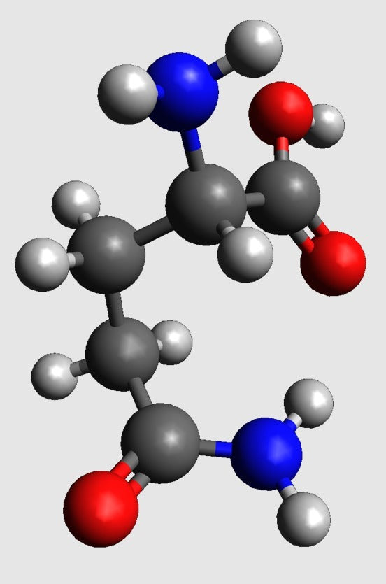 Modèle moléculaire - Glutamine - Modèle à l'échelle atomique