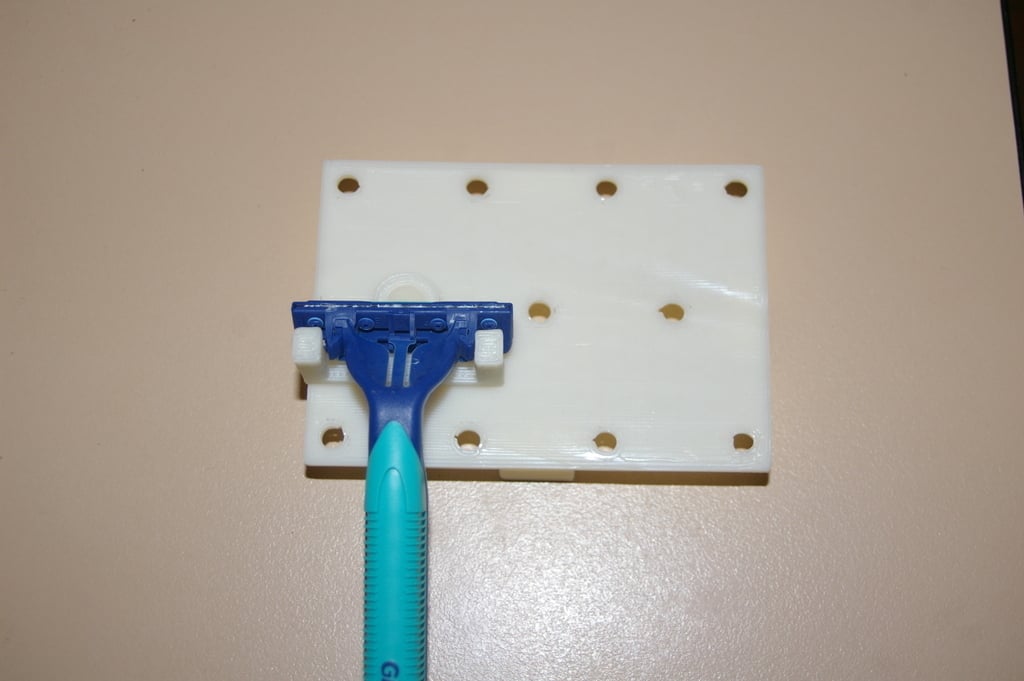Support de lame de rasoir jetable pour mur ou mini panneau perforé