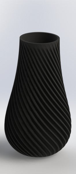 Vase avec motif en spirale