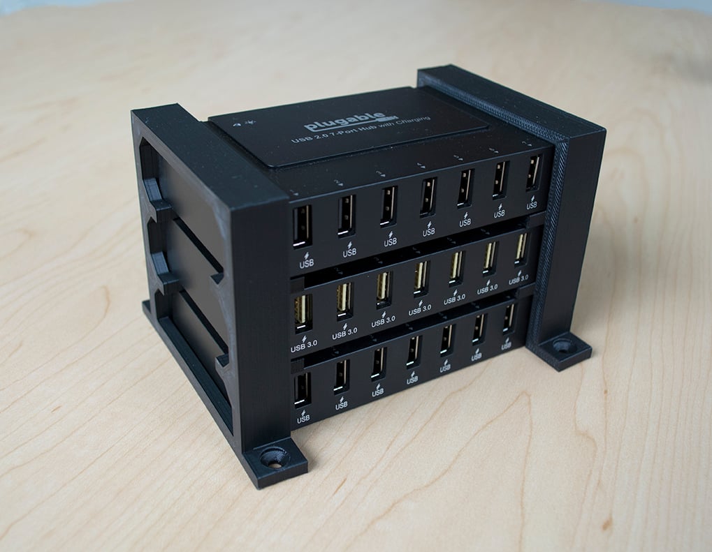 Support pour hub USB 7 ports enfichable