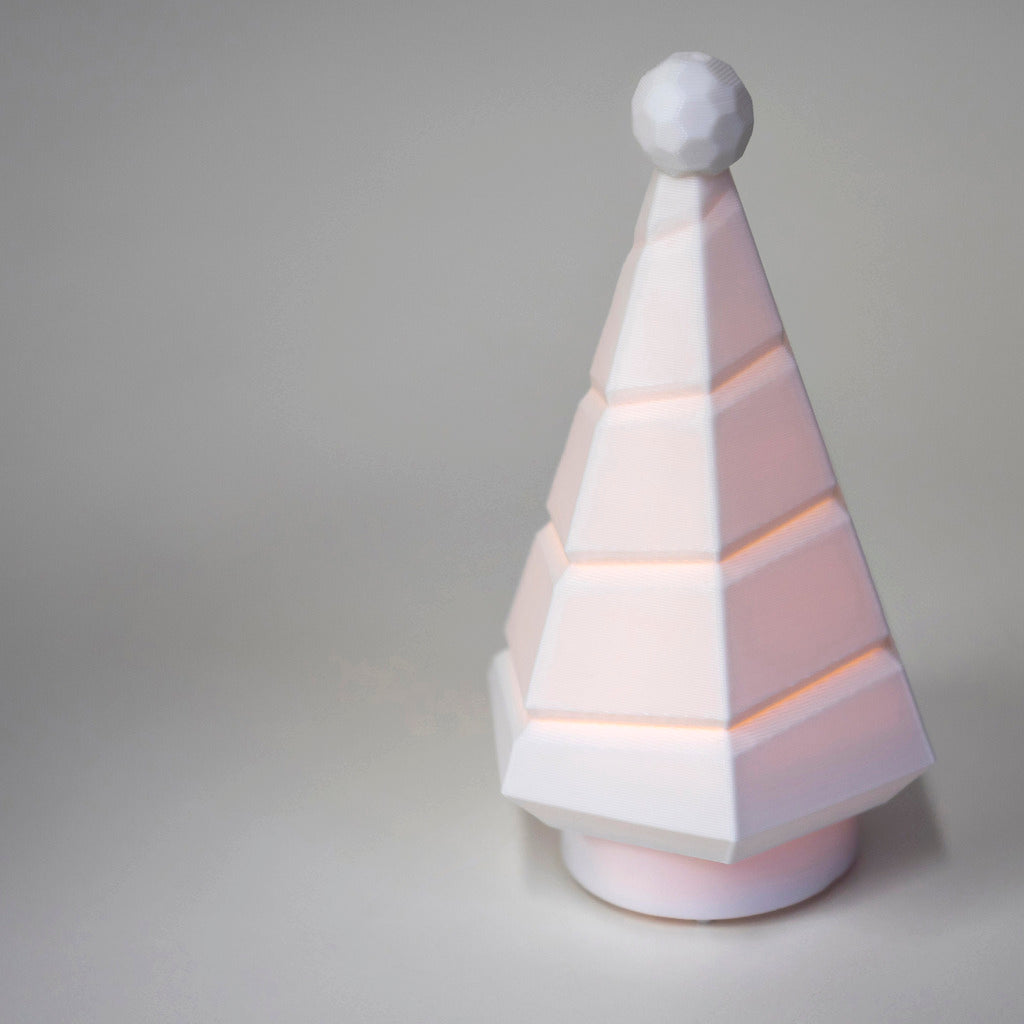 Bougie chauffe-plat LED en bois pour Noël de Faberdashery
