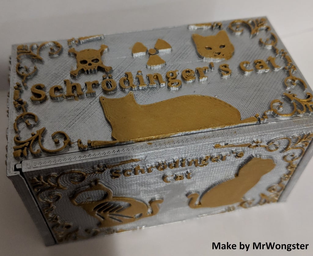 Impression 3D du chat de Schrödinger, démonstration physique de la théorie de la mécanique quantique