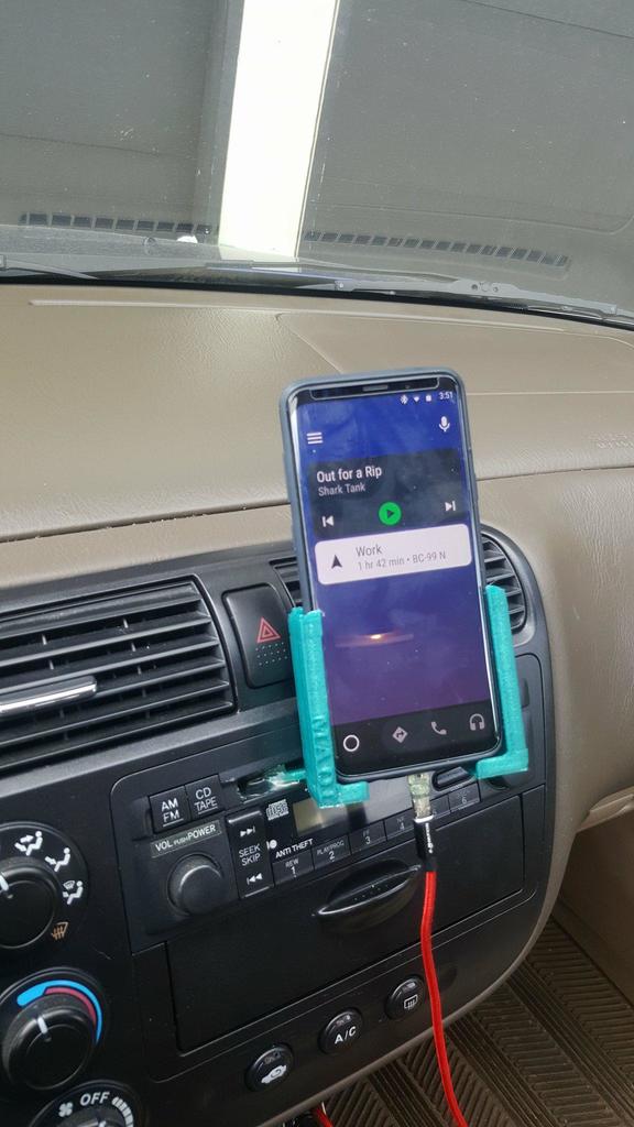 Support Galaxy S9 Plus pour Honda Civic avec fente CD
