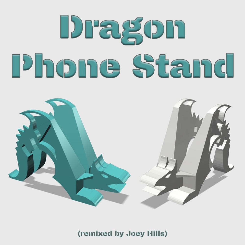 Support de téléphone Dragon avec trou pour câble de chargeur