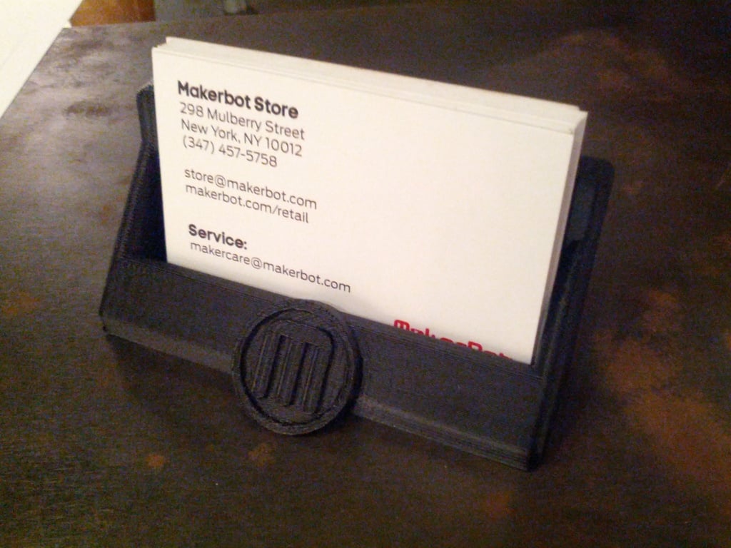Porte-cartes de visite MakerBot pour utilisation en magasin