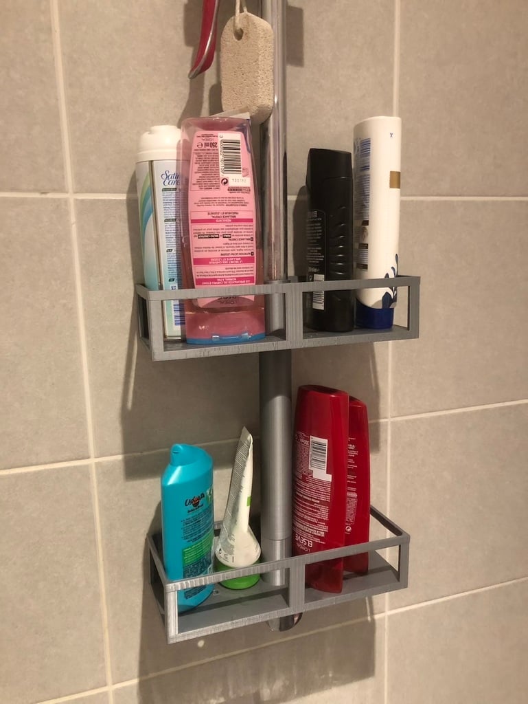 Receveur de douche sans vis pour tuyau de 2,5 cm compatible avec porte-savon
