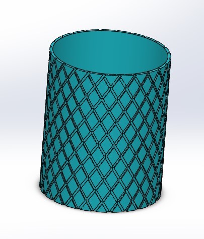 Trousse/Vase/Organisateur à Gravure en Spirale Multifonctionnel 82x102mm