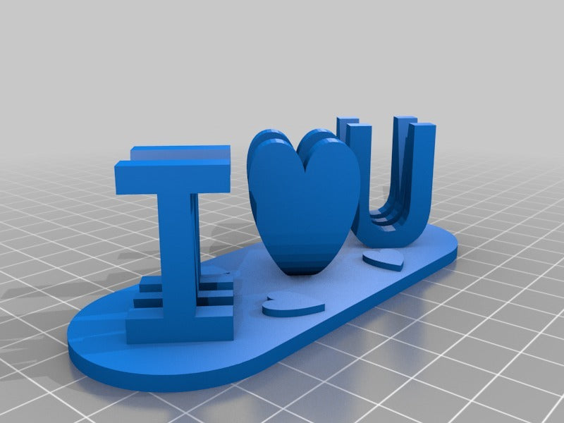 Présentoir personnalisé 3D Ambigram Letters Illusion